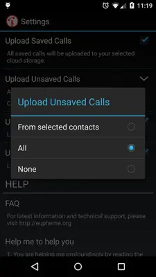 Calls Recall android App screenshot 0