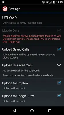 Calls Recall android App screenshot 1