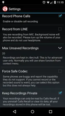 Calls Recall android App screenshot 3