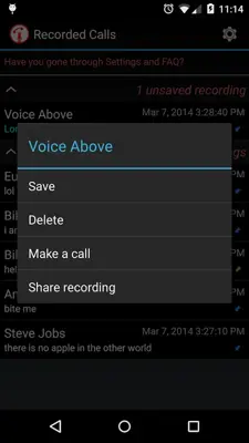 Calls Recall android App screenshot 4