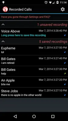 Calls Recall android App screenshot 5